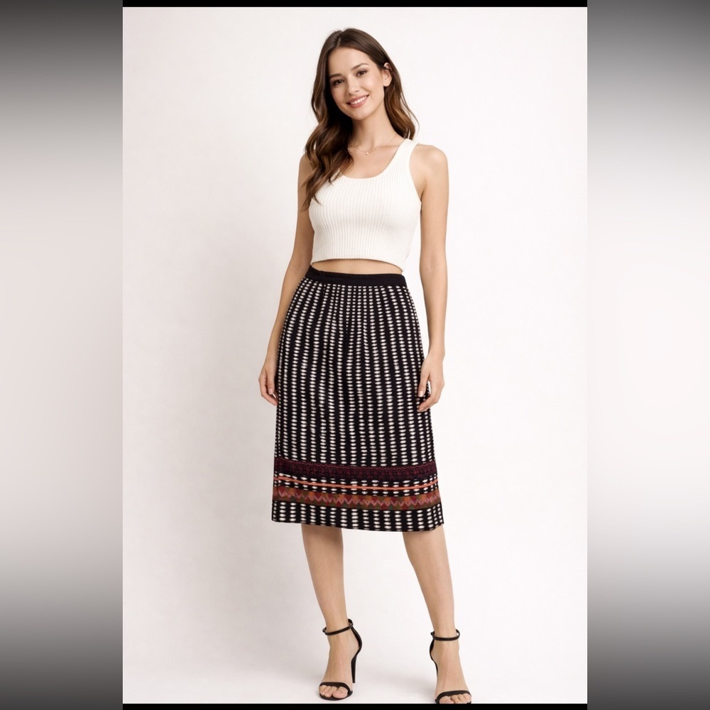 ANTHROPOLOGIE Edme & Estylle Beribboned Rings Skirt - Picture 1 of 7